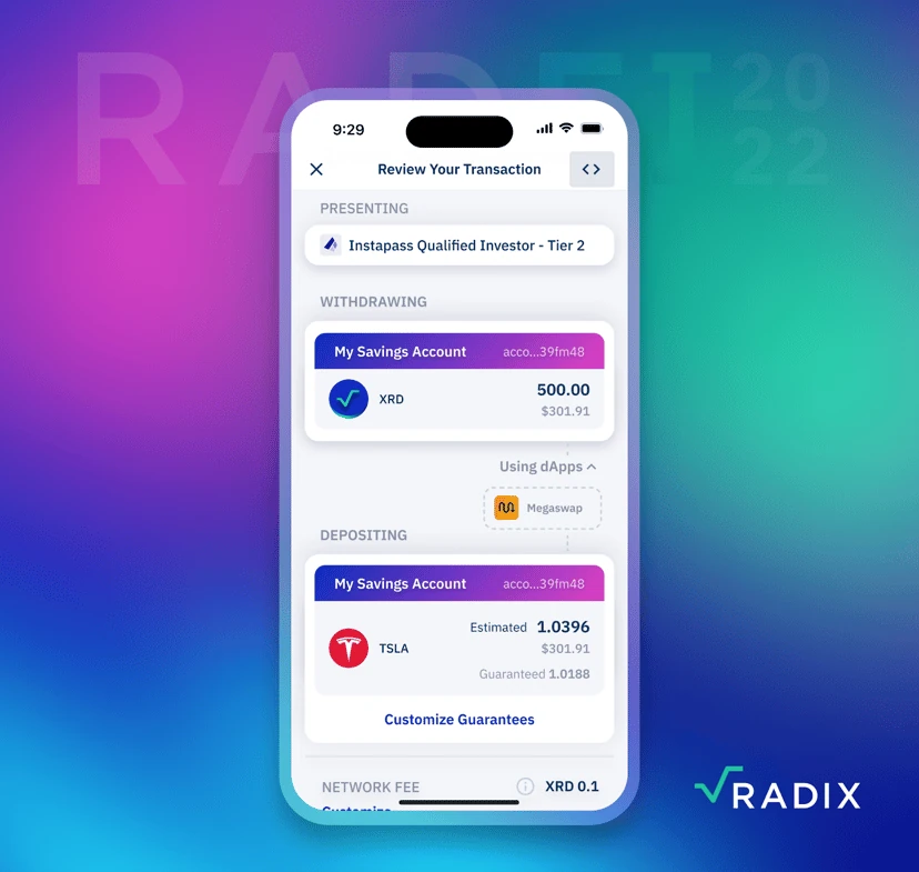 Radix’s Transaction Manifest